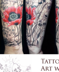 003   Blumen Motive Tattoostudio Hamburg Skinworxx